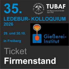 Standflächenvermietung für das Ledebur Kolloquium